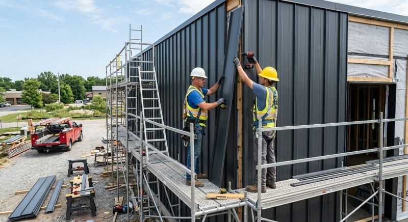 Metal Barn Siding Installation in Boston, MA